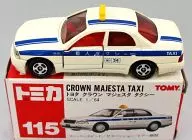 1/64 Toyota Crown Majesta Taxi (White / Red Box / Made in China / tomy red) "Tomica No. 115"