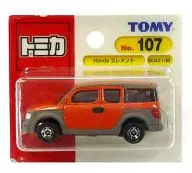 1/60 honda Element (laranja x cinza) "Tomica No. 107"