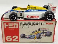 1/58 Williams Honda F-1 #5 (White/Red Box / Made in Japan) "Tomica No. 62"