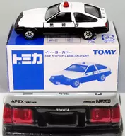 1/61 Toyota Corolla Levin AE86 Patrol Car (Black x White) "Tomica" Ito-Yokado limited revised reproduction version