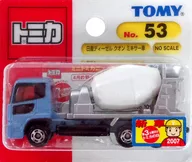 Nissan Diesel Quon Mixer Car (Sky Blue x White/Blíster / Made in China) "Tomica No. 53"