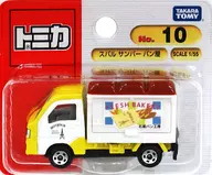 Subaru Sunbar Panadero (blanco x amarillo x marrón) "Tomica No. 10"