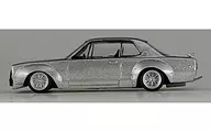 1/64 Hakoska 2 Dr. 1971 (Silver) "Die Cast Mini Car Grachan Collection BEST1"