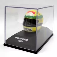 1/8 Helmet 1984 PIRELLI (amarelo x verde) "AYLTON SENNA HELMET COLLECTION" [540380419]