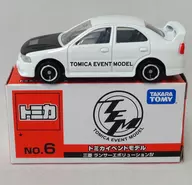 1/59三菱Lancer Evolution IV(白色×黑色)"多美卡活動模型No.6>