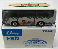 1/145 Isuzu Super Hi-Decker Busrillo & Stitch 2 (prata x branco) "Disney Tomica Collection D Capsule VOL. 1"