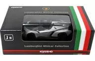 1/64 ランボルギーニ ヴェネーノ ロードスター(シルバー×レッド) 「KYOSHO ミニカーくじ 憧れのLamborghiniコレクション」 J賞