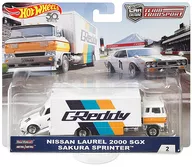 1/64 NISSAN LAUREL 2000 SGX / SAKURA SPRINTER "Hot Wheels Team Transport" [FLF59]