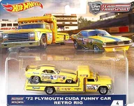 1/64 72 PLYMOUTH CUDA FUNNY CAR / RETRO RIG  [FLF57]