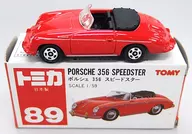 1/59 Porsche 356 Speedster (Red / Red Box / Made in Japan) "Tomica No. 89"