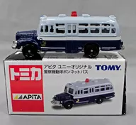 1/110 bus de cabina elevada de la policía antidisturbios (azul claro x azul marino) "Tomica" APITA un y original