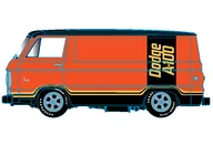 1/64 1967 Dodge A100 Panel Van - Go Mango [32500-HS04]