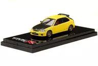 1/64 Honda CIVIC TIPO R EK9 Custom Version/Carbon Bonnet (Sun Light Yellow) [HJ641016CY]