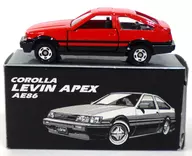 1/61 COROLA LEVIN APEX AE86 (Vermelho x Preto) "Tomica" Toyota Museum (TAM) Especialmente feito