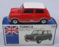 1/50 BLMC ミニクーパー S マークIII(レッド×ホワイト/青箱/日本製) 「トミカ 外国車シリーズ F8」