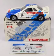 1/59 TOMEI SKYLINE GT-R 1992 N1 ENDURANCE ROUND SERIESE ADVAN #14(ホワイト×ブルー×スカイブルー/日本製) 「トミカ」 アイアイアド・カンパニー特注