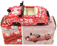 Minnie convertible 2015 especial Tomica #28 (rojo x blanco x negro) sólo Tokio Disney Resort "Tomica"