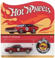 1/64 Custom '67 Mustang (vermelho metálico) "Hot Wheels 50 th Anniversary Redline" [FTX87-K711]