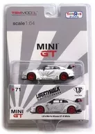 1/64 LB★WORKS Nissan GT-R R35 TYPE1 Rear WING Ver 1+2 RED Wheel RHD(ホワイト×ブラック) 「MINI GTシリーズ No.71」 [MGT00071-TRU]