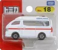 1/69 日産 NV350キャラバン 救急車(ホワイト×レッド) 「トミカ No.18」