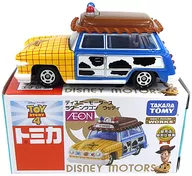 Lagoon Wagon Woody Dealer Special Specification Vehicle (Blue x Yellow x Brown) "Tomica Disney Motors" Aeon Limited