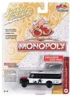 1/64 Monopoly Chevy School Bus With Token (Monopoly Piece) (White x Black) [JLSP092]