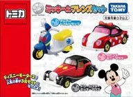 3台米奇&朋友SET「多美卡禮品迪士尼汽車」