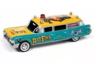 1/64 1959 キャディラック 霊柩車 Rat Fink(グリーン×イエロー) [JLSP143]