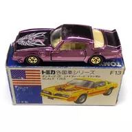 1/68 Pontiac Firebird Tranzam (Pink Metal/Blue Box/Made in Japan) "Tomica Foreign Vehicle Series F13"