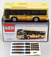 1/136 Isuzu Medium Route Bus (Yellow x Red) "Tomica" Kanagawa Chuo Kotsu Original