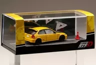 1/64 Honda CIVIC EK9 Todo Juku / Tomoyuki Tachiti Diorama Set con figura de conductor "Initial D" [HJ642016DA]