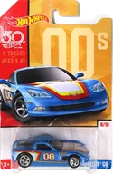 1/64 CORVETTE C6 #06(ブルー×ホワイト×レッド) 「Hot Wheels」 [FRF38]