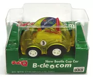 Choro-Q New Beetle Cup B-cle. com Volkswagen #3 (amarillo claro)