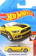 1/64 2015 FORD MUSTANG GT CONVERTIBLE (amarillo x negro x rojo) "Hot Wheels MUSCLE MANIA" [FJX74-D7C3]
