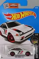 1/64 1985 HONDA CR-X (branco, vermelho e preto) "Hot Wheels NIGHT BURNERZ" [DHX24-D7B3]