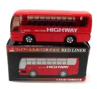 1/156 Mitsubishi Fuso Aero Queen JR Kyushu Bus Co., Ltd. RED LINER (Red) "Tomica" Bus Commemorating the 100 th Anniversary of the Birth of Tomica Bus Neos Treat Special