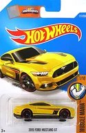 1/64 2015 FORD MUSTANG GT (Yellow x Black) "Hot Wheels MUSCLE NANIA" [DHR32-D7B3]