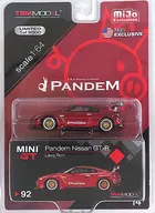 1/64 Pandem Nissan GT-R R35 GT Wing (Larva Red x Black) "MINI GT Series No. 92" [MGT00092-MJ]