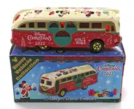 Disney Resort Cruiser Disney Christmas 2022 Ver. (bege, vermelho e verde) "Tomica Disney Vehicle Collection" tóquio Disney Resort Limited