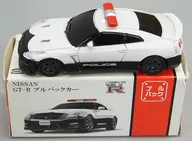 NISSAN GT-R Patrol Car (Black x White) Pull Back Car