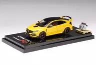 1/64 ホンダ シビック Type R リミテッドエディション (FK8) 2020(サンライトイエローII) /エンジンディスプレイモデル付 [HJ642055BY]