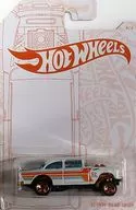 1/64' 55 Chevy Bel Air Gasser (White x Orange) "Hot Wheels" [GJW51]