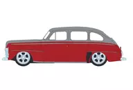 1/64 1947 Ford Fordor Super Deluxe-Silver Metallic over Red Two-Tone