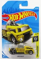1/64 CRATE RACER (amarillo x plateado x negro) "Hot Wheels EXPERIMOTORS" [FJW17]