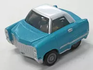 CADRILLAC DEVILLE 1967 (Light Blue x White) "Collection of Famous Cars Admired by Suntory Boss" Pullback car