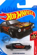 1/64 CUSTOM FORD MAVERICK (Black x Red Fire Pattern) "Hot Wheels HW FLAMES" [GHD66]