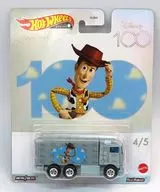 1/64 HIWAY HAULER ウッディ・プライド(シルバー×ライトブルー) 「Hot Wheels Disney 100」 [HKC92]