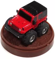 ジープ・ラングラー アンリミテッド(レッド×ブラック) 「ワイルドラリー 四輪駆動式プルバックカー 第2弾」 ワンダキャンペーン品