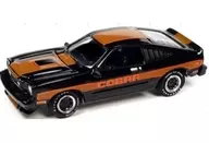 1/64 1978 Ford Mustang Cobra II (preto x faixa de ouro) "Classic Gold Series" [JLSP321A]