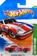 [TH] 1/64 DATSUN 240Z #24 (branco x vermelho x azul) "Hot Wheels T-HUNTS11" [T9732]